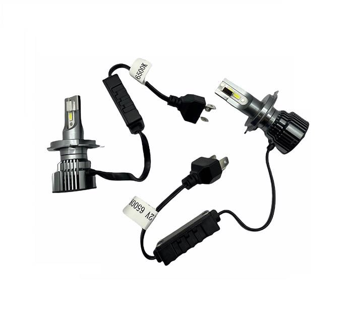12V H4 CSP LED XENON FAR AMPUL SETİ 6500K 8000 LÜMEN CANBUS