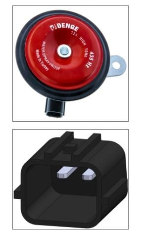 12V DİDİT KORNA 435 HZ (MOLEX SOKETLİ) HYUNDAI-KIA