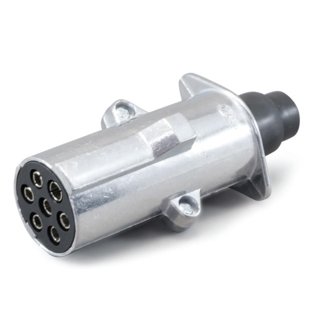 TIR DORSE ELEKTRİK SOKETİ (RÖMORK FİŞİ) (7'Lİ ERKEK VİDALI) (ALÜMİNYUM) (N TİPİ)