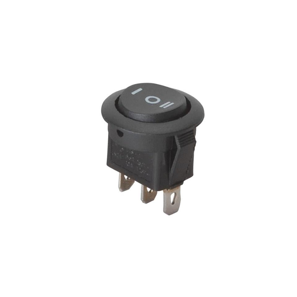 TUŞLU ANAHTAR YUVARLAK (20 MM) (ON-OFF-ON) (3 FİŞ)