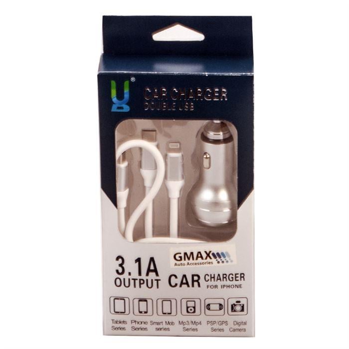TELEFON ŞARJ CİHAZI ÇOKLU UÇ (USB) (KABLOLU) GÜMÜŞ