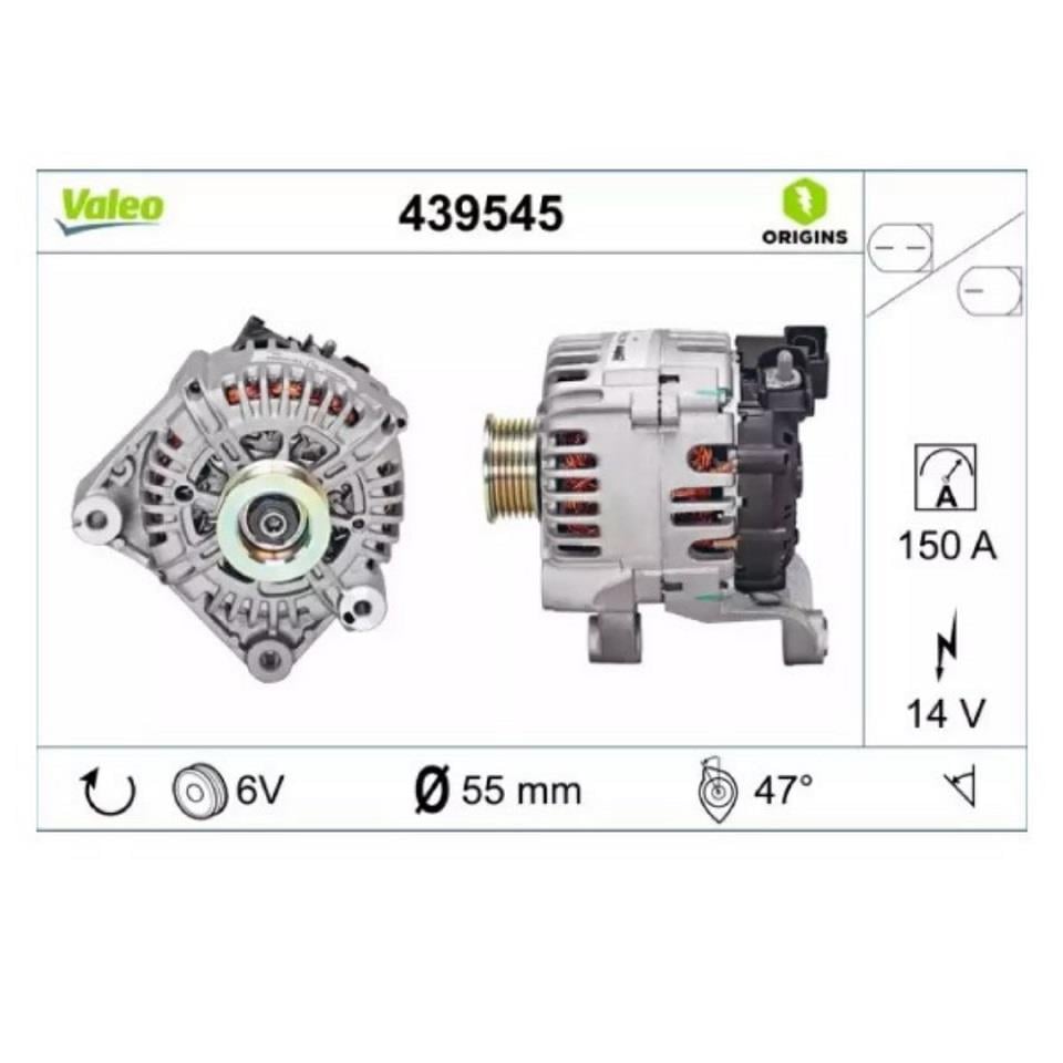 VALEO 12V ALTERNATÖR DİNAMO 150 A (COM/BSS) BMW