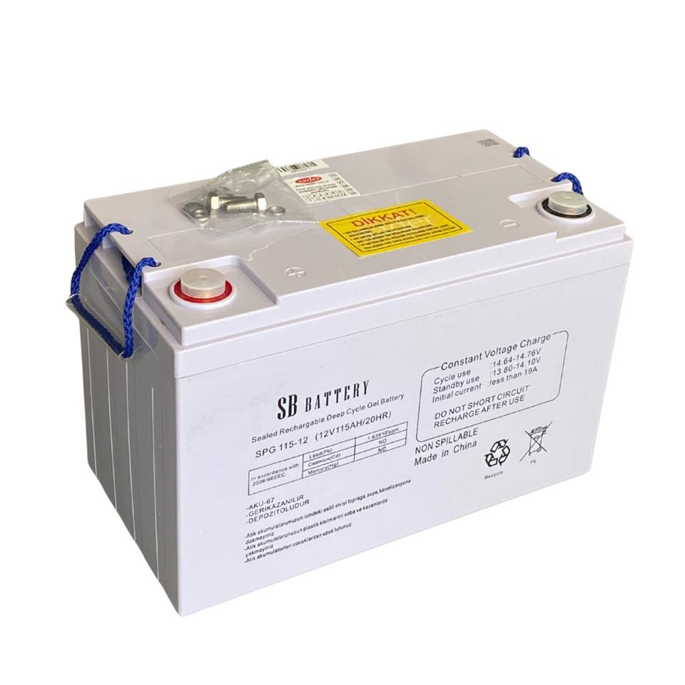 SB BATTERY 12V 115 AH DEEP CYCLE JEL AKÜ SPG (329*171*214.5) (34.5 KG)