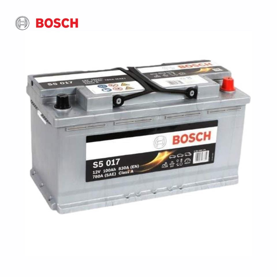 BOSCH 12V 100 AH AKÜ SILVER 830 A (EN) (S5 017) (353*175*190) 