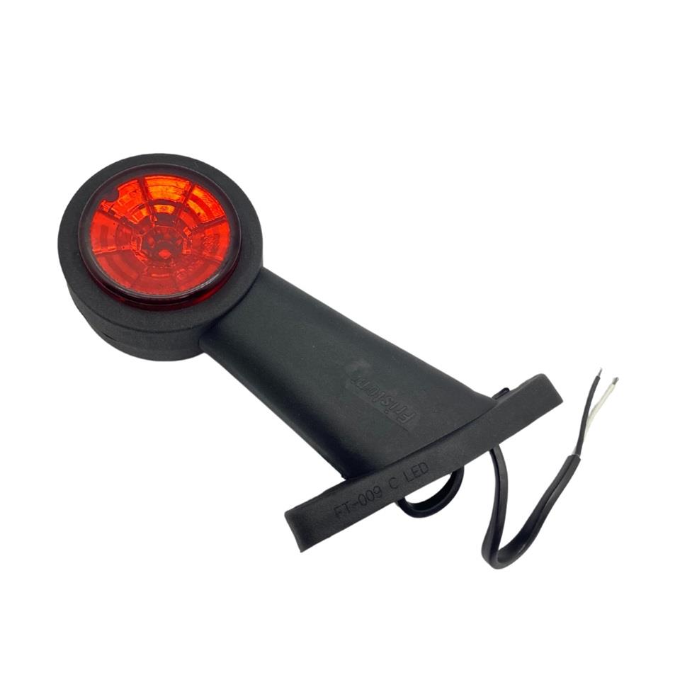 FRISTOM 12V-30V DORSE BOYNUZ LAMBA KISA DÜZ (LEDLİ) E9