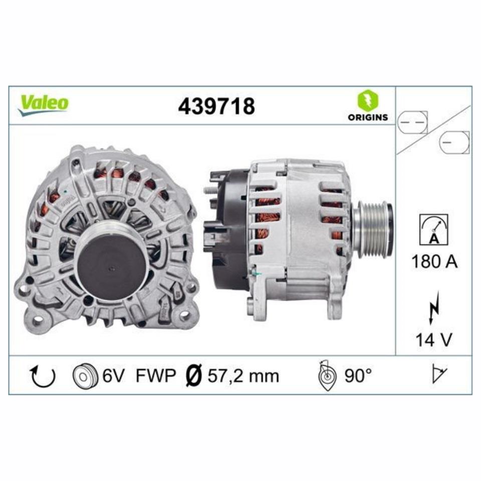VALEO 12V ALTERNATÖR DİNAMO 180 A (LIN) VW-SEAT-SKODA