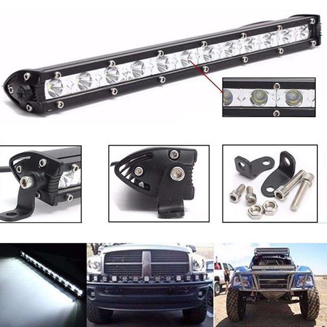 12V-24V LED LAMBA OFF-ROAD TEK SIRA (12 X 3W) (33 CM) BEYAZ