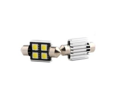 PREMIUM 12V SOFİT AMPUL LED 4'LÜ BEYAZ 6000K (36 MM) (1 AD)