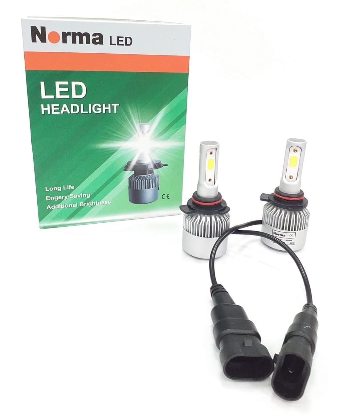 NORMA 9V-32V HIR2 XENON COB LED FAR AMPUL SETİ 6000K 8000 LÜMEN (9012)
