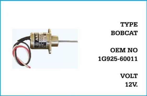 12V STOP SELENOİDİ KULAKLI (UZUN PİMLİ 45 MM)