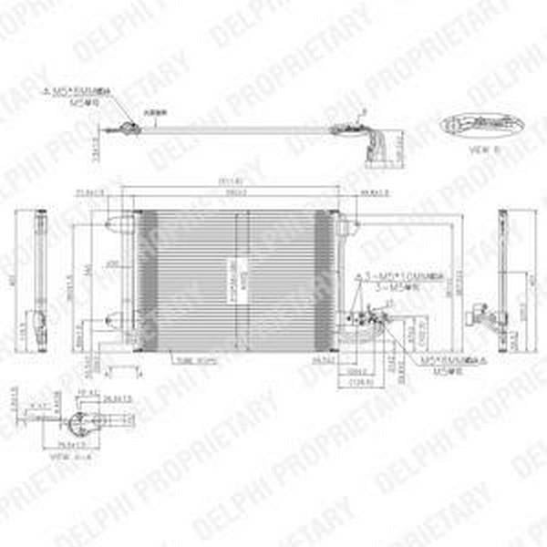 DELPHI KLİMA RADYATÖRÜ AUDI/SEAT/SKODA/VW