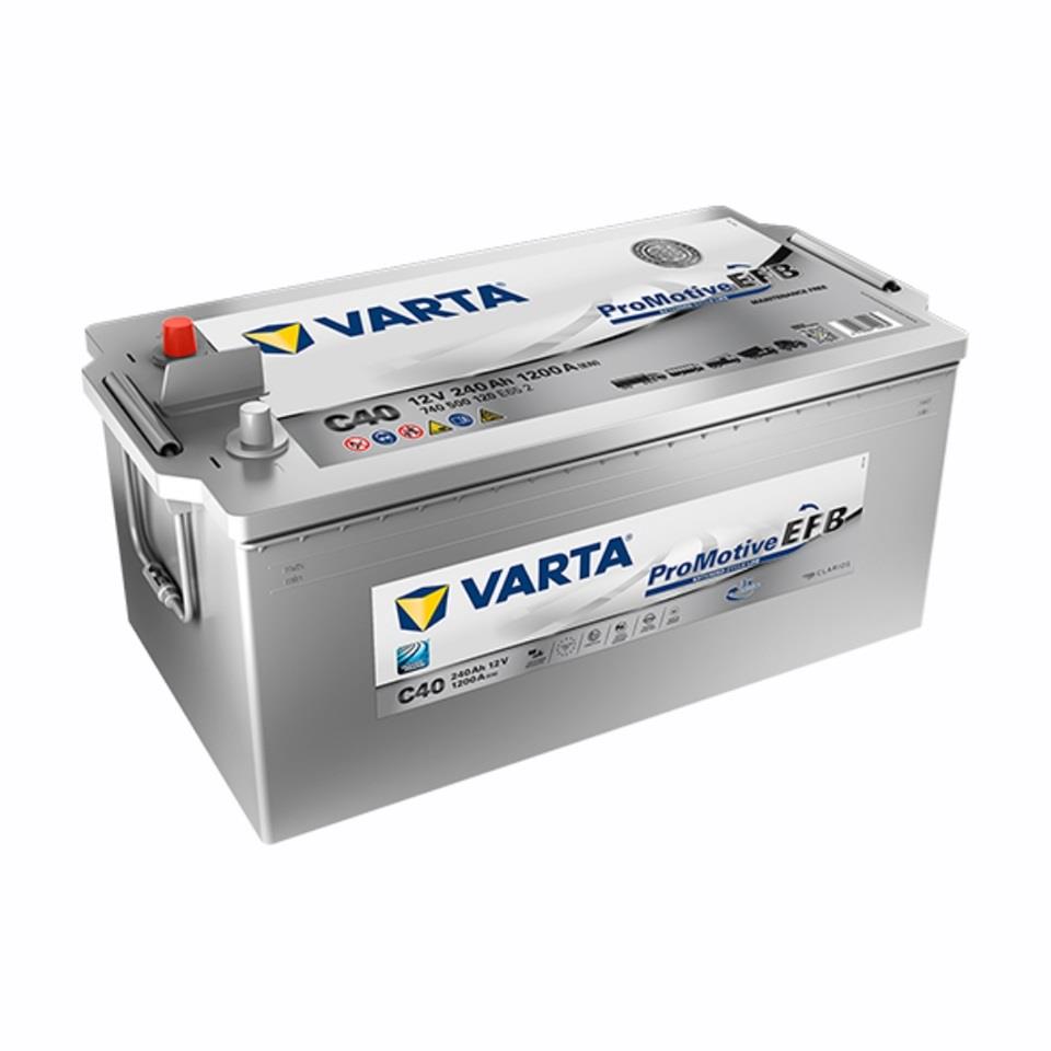 VARTA 12V 240 AH AKÜ EFB PROMOTIVE CCA 1200 A (EN) (TAM KAPALI-BAKIMSIZ) (518*276*242)