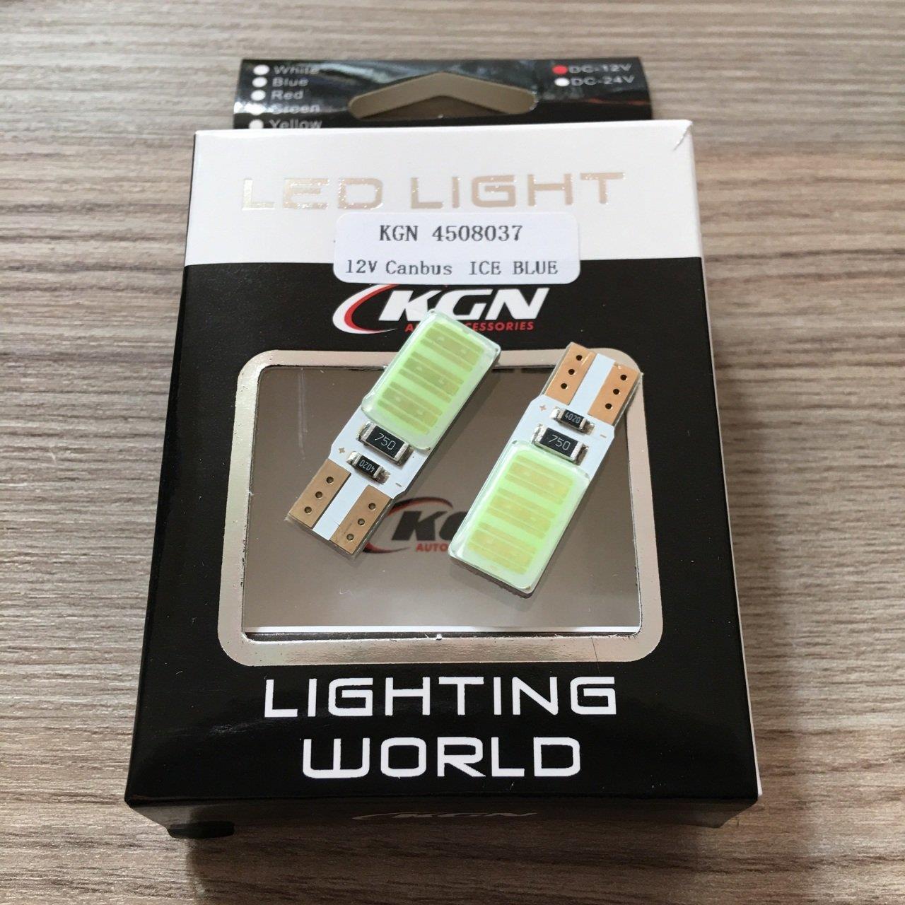 12V COB LED T10 DİPSİZ BUZ MAVİSİ (2 AD)