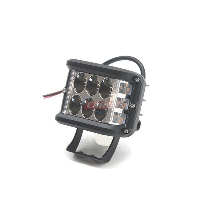 10V-30V OFF-ROAD ÇALIŞMA LAMBASI LEDLİ FONKSİYONLU ÇAKARLI (SARI-BEYAZ) (98*74 MM)