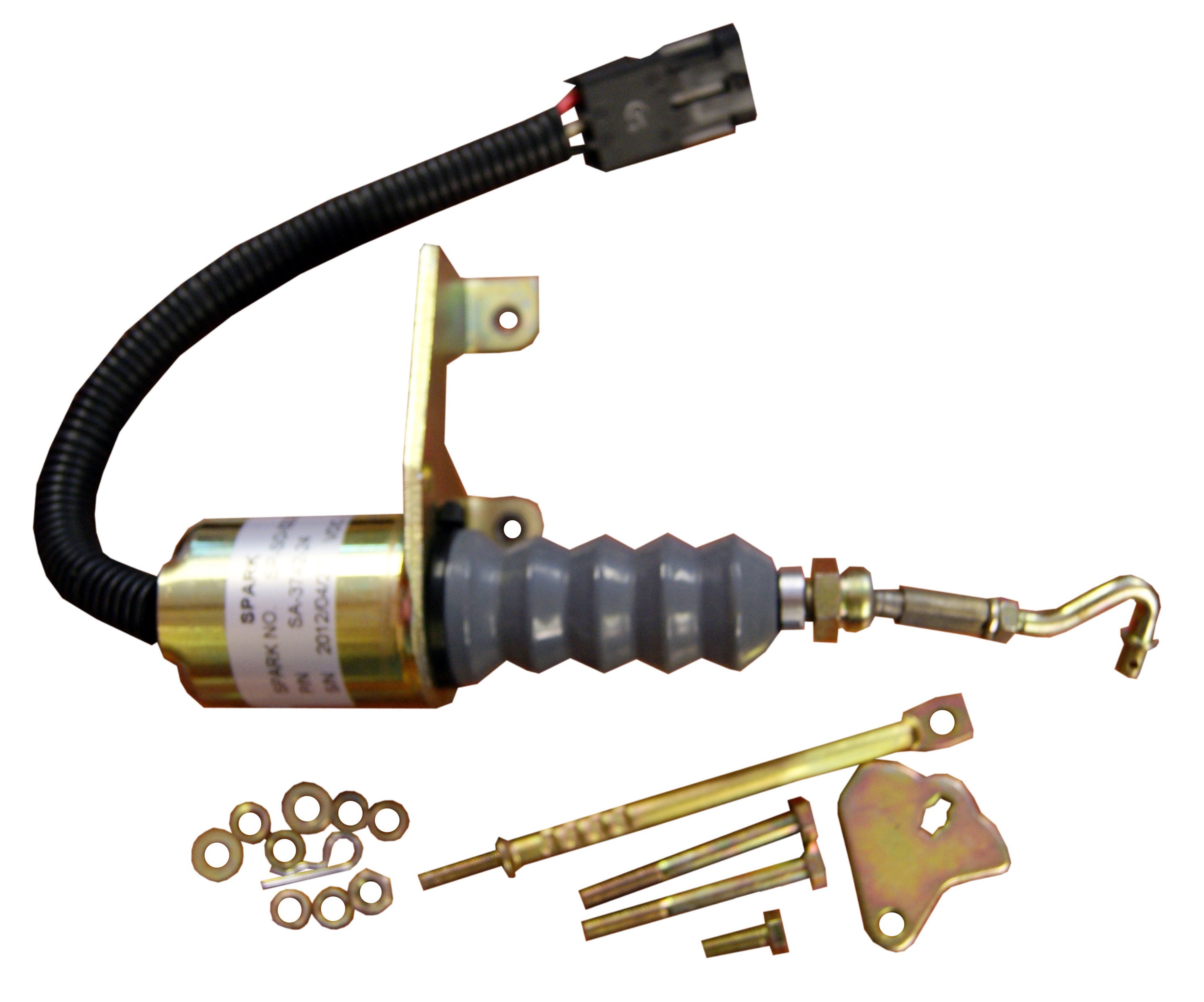 24V STOP SELENOİDİ YAN AYAKLI (SAĞ AYAK) GENPOWER JENERATÖR
