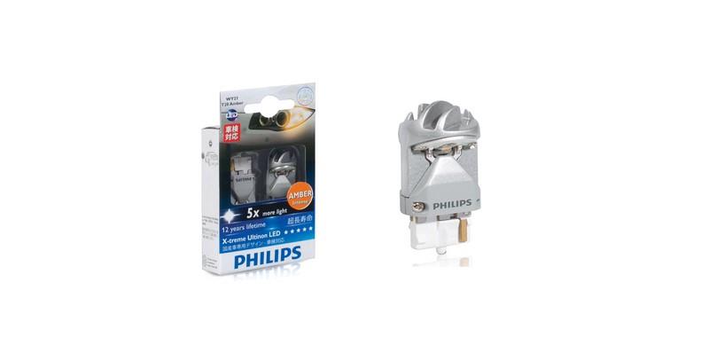 PHILIPS 12V 93 AMPUL DİPSİZ T20 X-TREME ULTINON LED 180 LÜMEN SARI (2 AD)