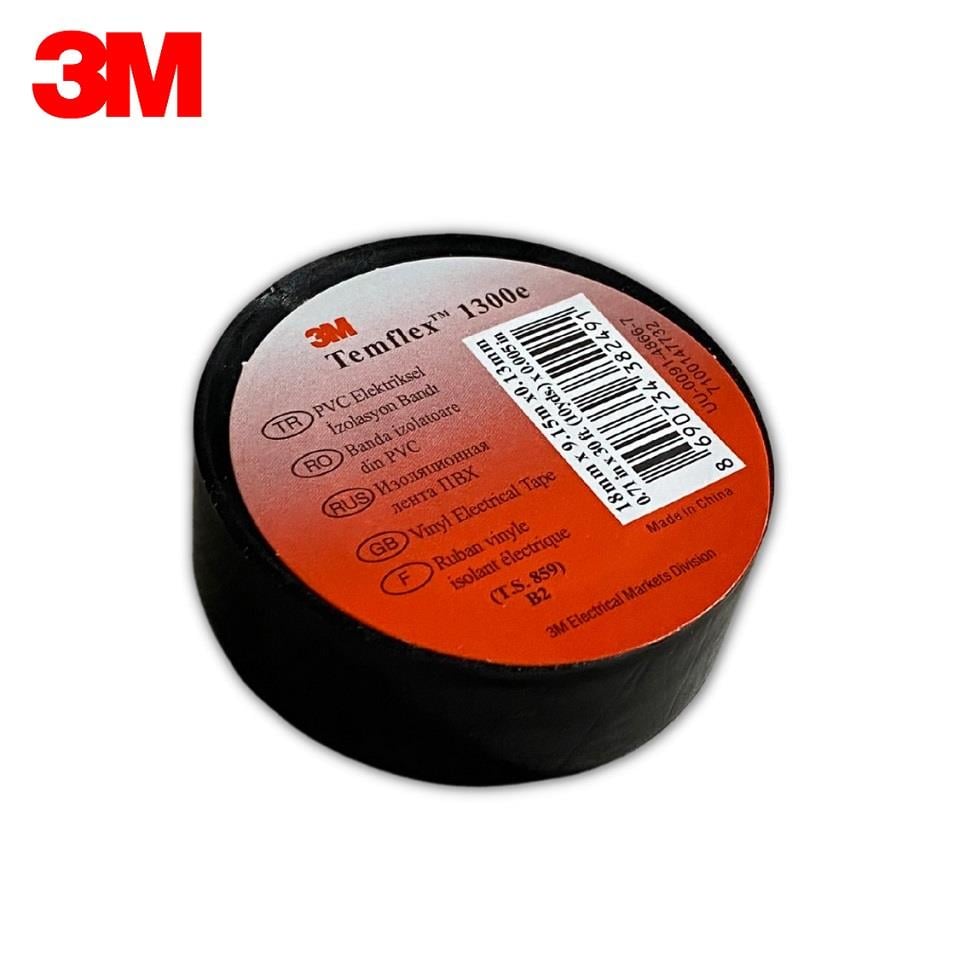 3M İZOLE BANT 18 MM SİYAH (KIRMIZI ETİKET)