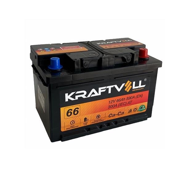 KRAFTVOLL 12V 66 AH AKÜ 590 A (EN) (278*175*175) (ALÇAK)