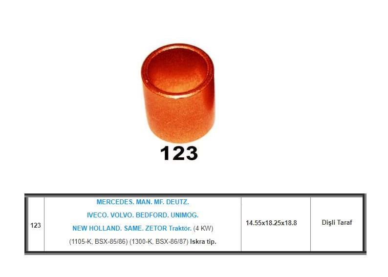 MARŞ BURCU ISKRA TİPİ (ÖN) BEDFORD-IVECO-MAGIRUS-MERCEDES-MAN-NEW HOLLAND-SAME TRAKTÖR