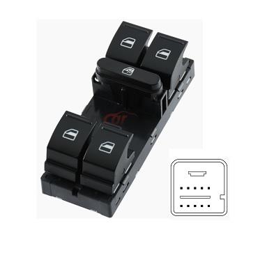 CAM ANAHTARI (4'LÜ SOL KAPI) (10 FİŞLİ) VW-SEAT