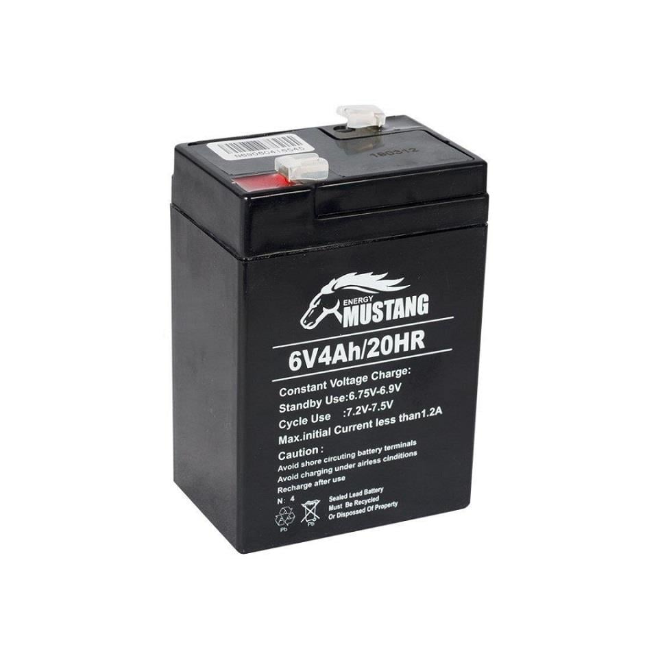 MUSTANG 6V 4 AH AKÜ KURU TİP (70*48*101)