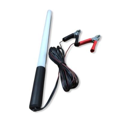 12V SEYYAR LAMBA LEDLİ BEYAZ ANAHTARLI (31.5 CM) (MAŞALI) (KABLO UZUNLUĞU 3 MT)