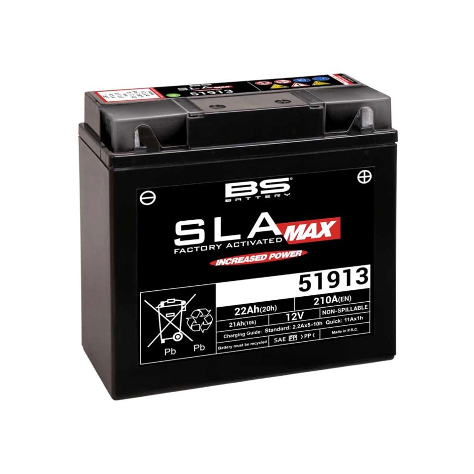 BS BATTERY 12V 22 AH MOTOSİKLET AKÜSÜ 275 A (EN) (183*80*170) (51913) (SLA)