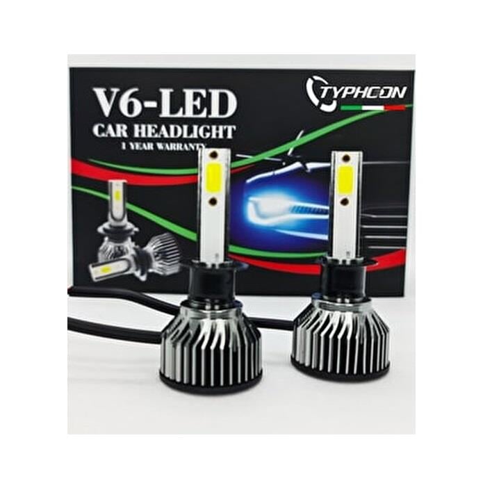 TYPHOON 12V H1 COB LED XENON FAR AMPUL SETİ 6500K 10000 LÜMEN