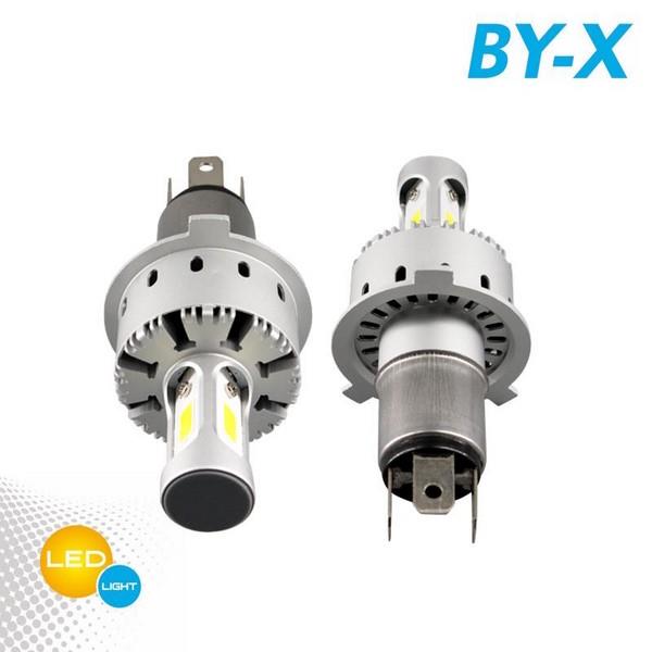 12V-24V H4 LED FAR AMPUL SETİ 6500K 8000 LÜMEN (COB LED) (KABLOSUZ)