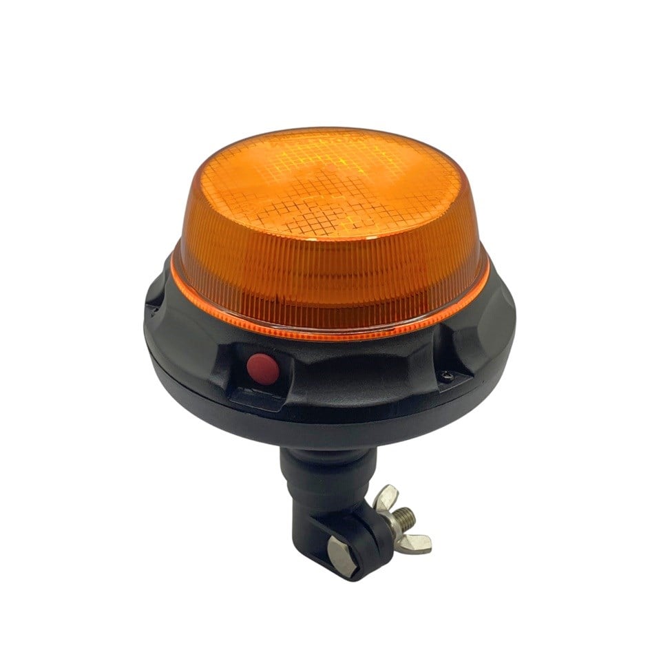 12V-24V ÇAKAR TEPE LAMBA LEDLİ BORU TİP ALÇAK SARI 10 FONKSİYONLU BUTONLU(140*173 MM)