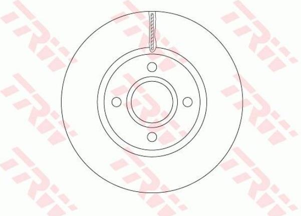 TRW FREN AYNASI (DİSKİ) ÖN FORD FIESTA VI