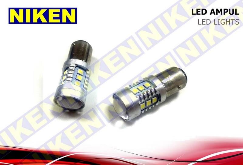 12V 1016 AMPUL 15 LEDLİ BEYAZ (MERCEKLİ) CB (2 AD)