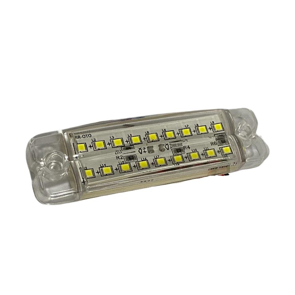 12V-24V PARMAK LAMBA 18-LEDLİ BEYAZ (100*27 MM)