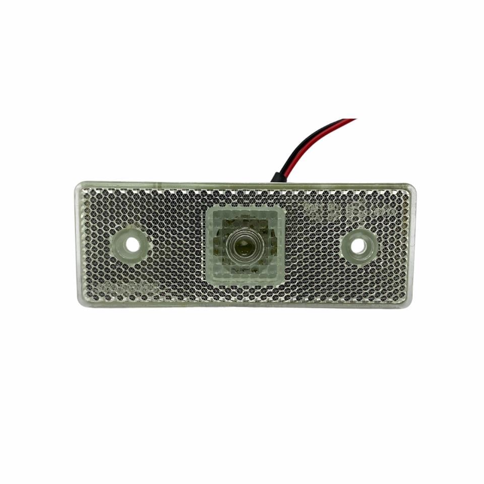 12V-24V YAN SİNYAL LAMBASI SİDE MARKER (TEK LEDLİ) (ŞEFFAF-MAVİ)
