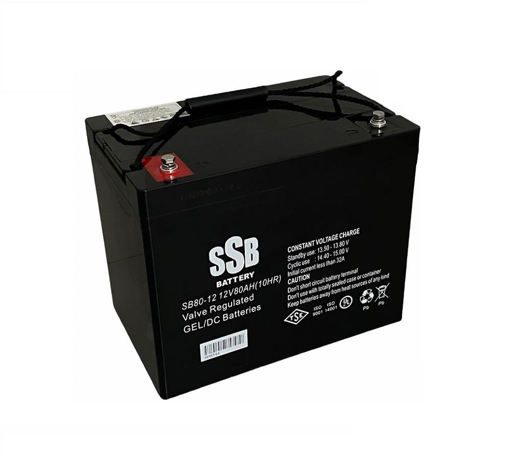 SSB 12V 80 AH JEL AKÜ (255*165*210) TSE'Lİ