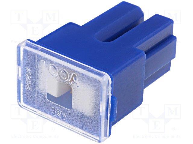 MTA DİŞİ SİGORTA 100 A (UZUN YIRTMAÇ) MAVİ (22*31 MM)