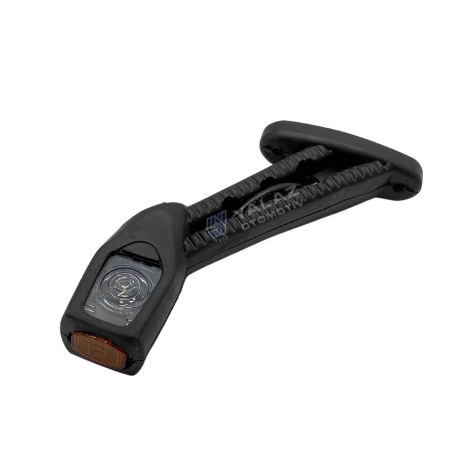 24V KRONE DORSE DIŞ İŞARET BOYNUZ TAKOZ LAMBASI UZUN EĞRİ (LEDLİ) (SARI-KIRMIZI-BEYAZ) (180 MM)