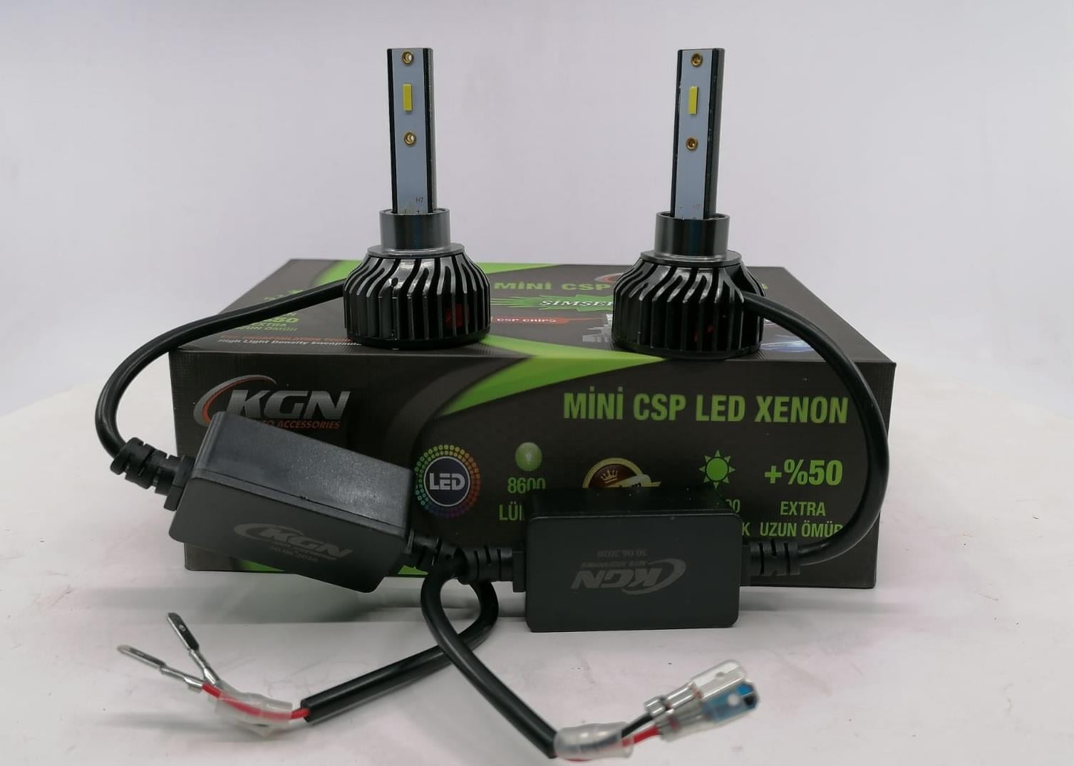 KGN 12V H1 CSP LED XENON FAR AMPUL SETİ 6500K 8600 LÜMEN CANBUS