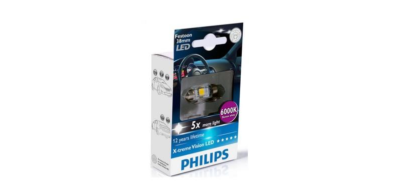 PHILIPS 12V SOFİT AMPUL TEK LEDLİ X-TREME VISION 6000K (38 MM) 