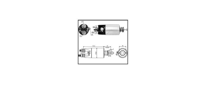 UNIPOINT 24V MARŞ OTOMATİĞİ MITSUBISHI TİPİ (KULAKSIZ) SAĞ