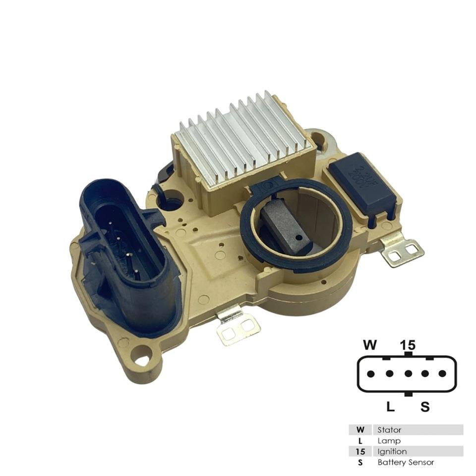 24V KÖMÜRLÜ KONJEKTÖR MITSUBISHI TİPİ 110 A (5 FİŞ) (DAR HAVUZ) OTOKAR-RENAULT-VOLVO
