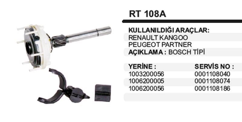 MARŞ REDÜKTÖR DİŞLİ MİLİ (PLANET) + MARŞ ÇATALI BOSCH TİPİ RENAULT KANGOO-PEUGEOT PARTNER