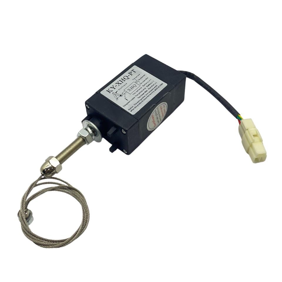 12V STOP SELENOİDİ (HALATLI) (3 FİŞ) (İTMELİ) JENERATÖR-MARİN