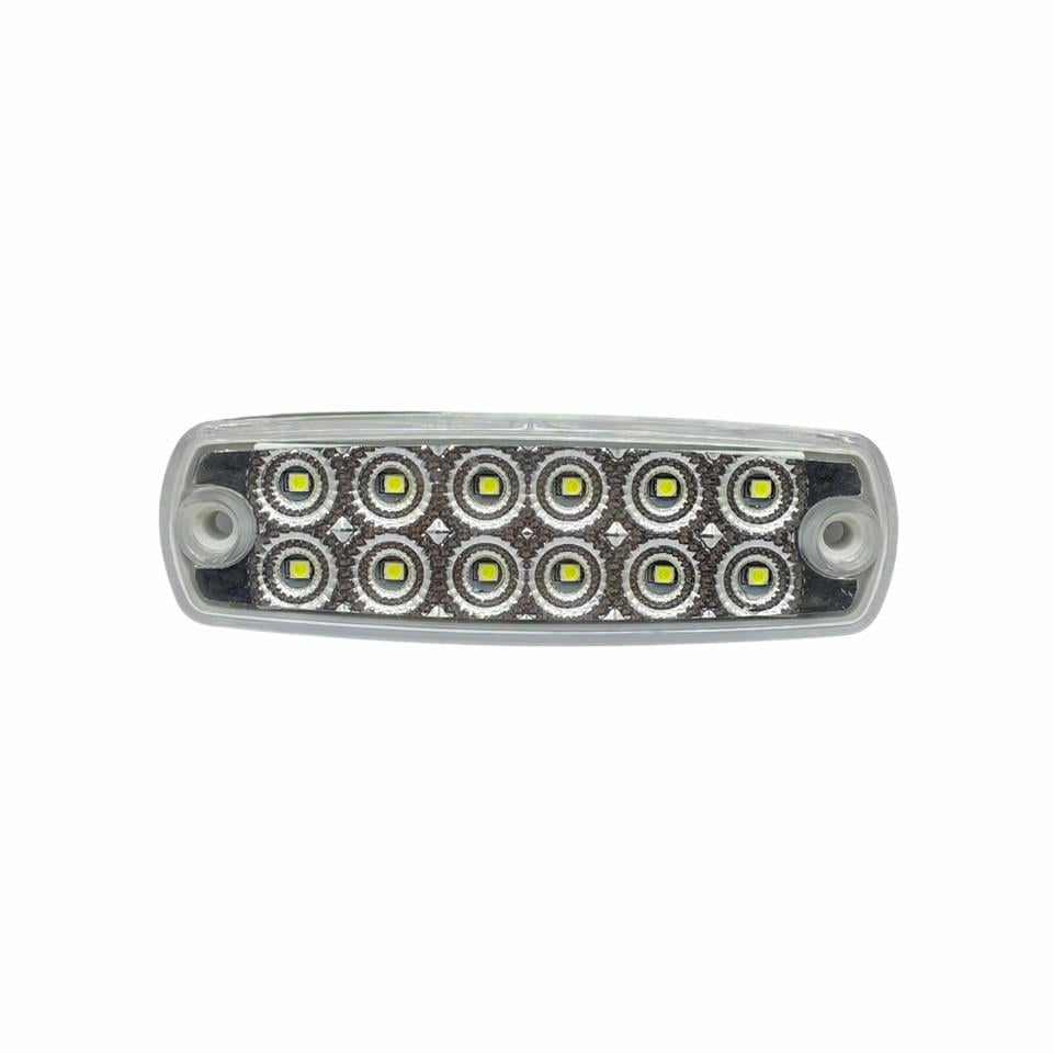 12V-24V ÇAKAR LAMBA 12-LEDLİ (BEYAZ/BEYAZ)