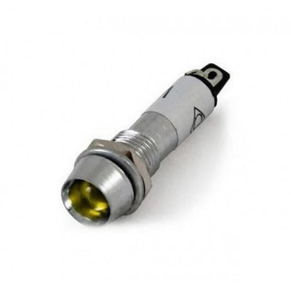 12V GÖZ LAMBASI METAL SARI (AMPULLÜ) (ÇAP 8 MM)