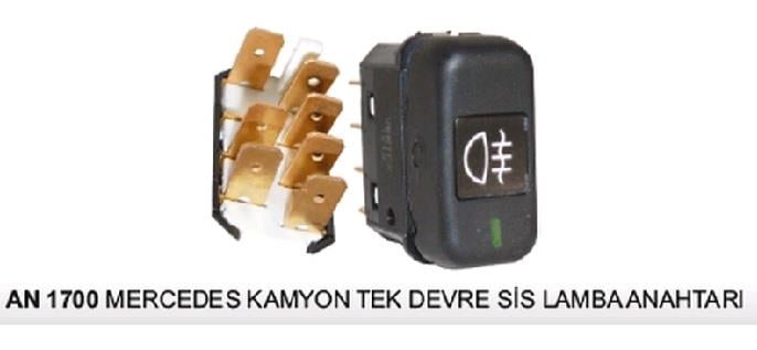 SİS ANAHTARI (7 FİŞ) TEK DEVRE MERCEDES KAMYON 2521