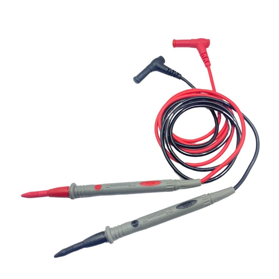 ÖLÇÜ ALETİ KABLO TAKIMI 20 A (PROB KABLO TAKIMI) (SİLİKON KABLOLU) (1.KALİTE) (1 MT)