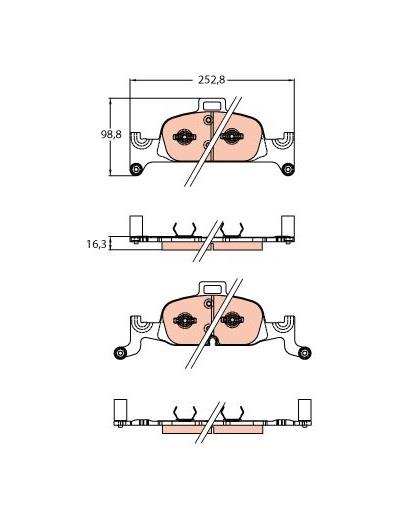 TRW ÖN FREN BALATASI AUDI A4/A5/A6/A7/Q5