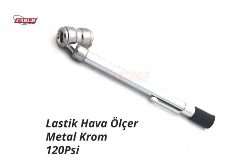 LASTİK HAVA BASINÇ ÖLÇER (10-120 psi) (MEKANİK) (METAL)