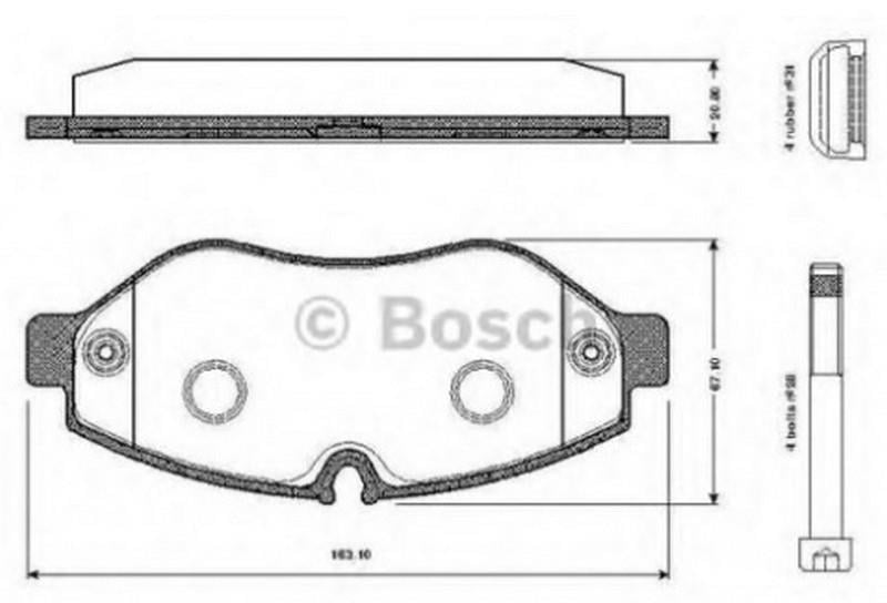 BOSCH ÖN FREN BALATASI MERCEDES SPRINTER/VW CRAFTER 2006 >
